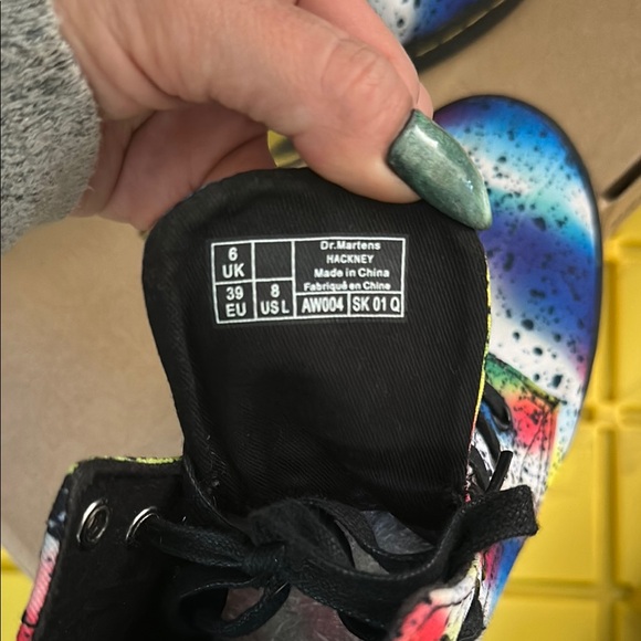 Dr. Martens Multicolor Splatter Boots - Picture 7 of 7
